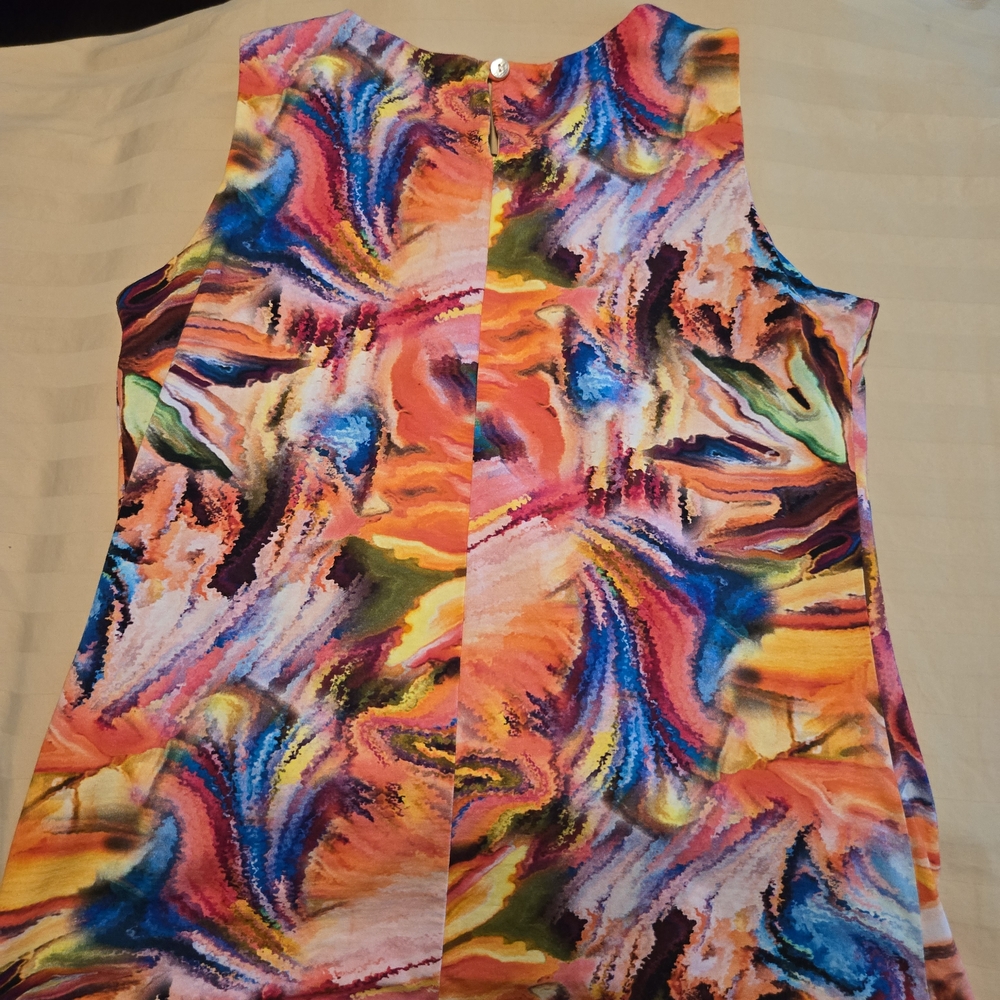 Parsley & Sage Multicolor Abstract Top - Picture 5 of 6